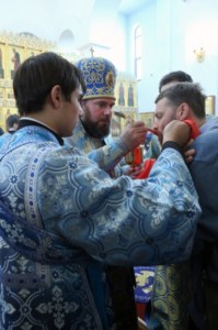 Божественная литургия в Свято-Алексиевском женском монастыре Саратова