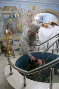 Крещальная Литургия в Свято-Троицком соборе г.Саратова