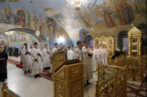 Крещальная Литургия в Свято-Троицком соборе г.Саратова