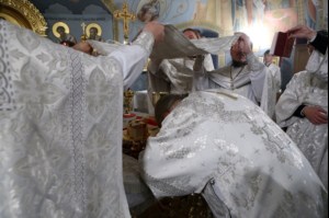 Крещальная Литургия в Свято-Троицком соборе г.Саратова