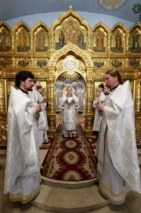 Крещальная Литургия в Свято-Троицком соборе г.Саратова