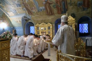 Крещальная Литургия в Свято-Троицком соборе г.Саратова