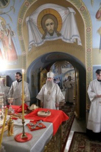 Крещальная Литургия в Свято-Троицком соборе г.Саратова