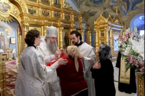 Крещальная Литургия в Свято-Троицком соборе г.Саратова