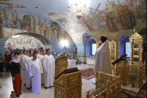 Крещальная Литургия в Свято-Троицком соборе г.Саратова