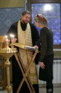 Крещальная литургия в Свято-Троицком соборе Саратова