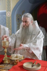 Крещальная литургия в Свято-Троицком соборе Саратова