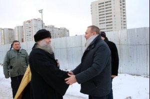 Чин основания храма во имя преподобного Сергия Радонежского города Саратова