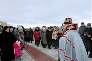 Чин основания храма во имя преподобного Сергия Радонежского города Саратова