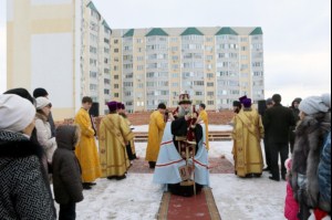 Чин основания храма во имя преподобного Сергия Радонежского города Саратова