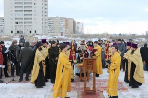 Чин основания храма во имя преподобного Сергия Радонежского города Саратова