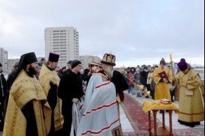 Чин основания храма во имя преподобного Сергия Радонежского города Саратова