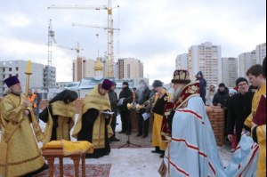 Чин основания храма во имя преподобного Сергия Радонежского города Саратова