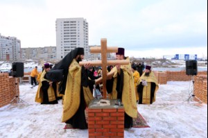 Чин основания храма во имя преподобного Сергия Радонежского города Саратова
