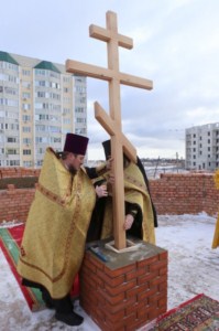 Чин основания храма во имя преподобного Сергия Радонежского города Саратова