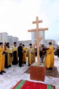 Чин основания храма во имя преподобного Сергия Радонежского города Саратова