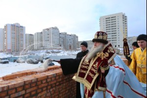 Чин основания храма во имя преподобного Сергия Радонежского города Саратова