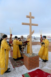 Чин основания храма во имя преподобного Сергия Радонежского города Саратова