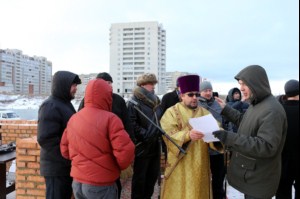 Чин основания храма во имя преподобного Сергия Радонежского города Саратова