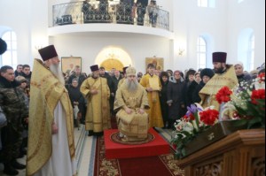 Первая Божественная литургия в Петропавловском храме Аткарска