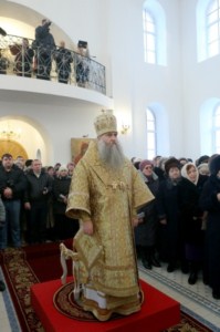 Первая Божественная литургия в Петропавловском храме Аткарска