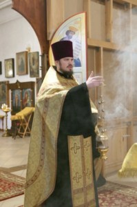 Всенощное бдение в храме в честь Благовещения Пресвятой Богородицы Вольска