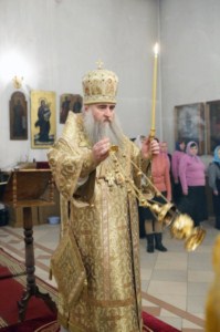 Всенощное бдение в храме в честь Благовещения Пресвятой Богородицы Вольска
