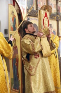 Всенощное бдение в храме в честь Благовещения Пресвятой Богородицы Вольска