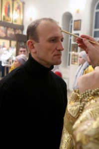 Всенощное бдение в храме в честь Благовещения Пресвятой Богородицы Вольска