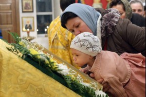 Всенощное бдение в храме в честь Благовещения Пресвятой Богородицы Вольска