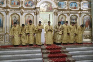 Всенощное бдение в Покровском храме города Саратова