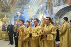 Всенощное бдение в Свято-Троицком соборе г.Саратова