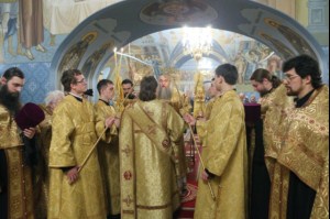 Всенощное бдение в Свято-Троицком соборе г.Саратова