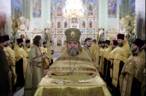 Великая Рождественская вечерня в храме в честь Покрова Божией Матери Саратова