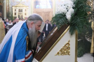 Великая Рождественская вечерня в храме в честь Покрова Божией Матери Саратова