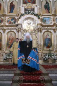 Великая Рождественская вечерня в храме в честь Покрова Божией Матери Саратова
