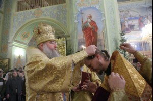 Великая Рождественская вечерня в храме в честь Покрова Божией Матери Саратова