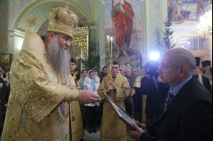 Великая Рождественская вечерня в храме в честь Покрова Божией Матери Саратова