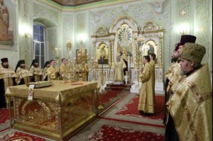 Великая Рождественская вечерня в храме в честь Покрова Божией Матери Саратова