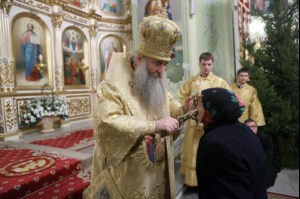 Великая Рождественская вечерня в храме в честь Покрова Божией Матери Саратова