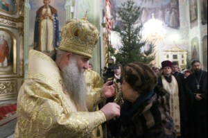 Великая Рождественская вечерня в храме в честь Покрова Божией Матери Саратова
