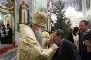 Великая Рождественская вечерня в храме в честь Покрова Божией Матери Саратова