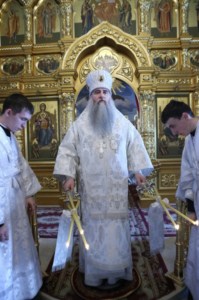 В день Навечерия Богоявления в Свято-Троицком соборе совершена Крещальная литургия
