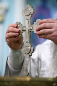Божественная литургия в Духосошественском кафедральном соборе Саратова