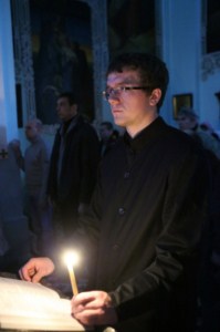Великое повечерие с чтением канона Андрея Критского богослужение в Духосошественском кафедральном соборе города Саратова