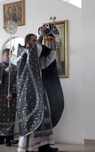 Литургия Преждеосвященных Даров в храме в честь Рождества Христова г. Саратова
