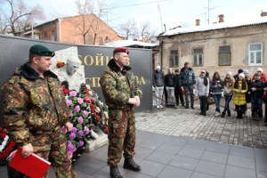 У мемориала погибшим воинам спецназа совершена панихида