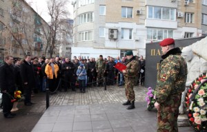 У мемориала погибшим воинам спецназа совершена панихида