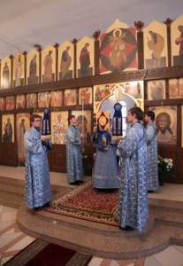 Всенощное бдение в Благовещенском храме г. Вольска