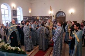 Всенощное бдение в Благовещенском храме г. Вольска
